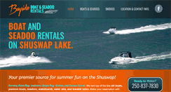 Desktop Screenshot of baysideboatrentals.ca