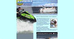 Desktop Screenshot of baysideboatrentals.com